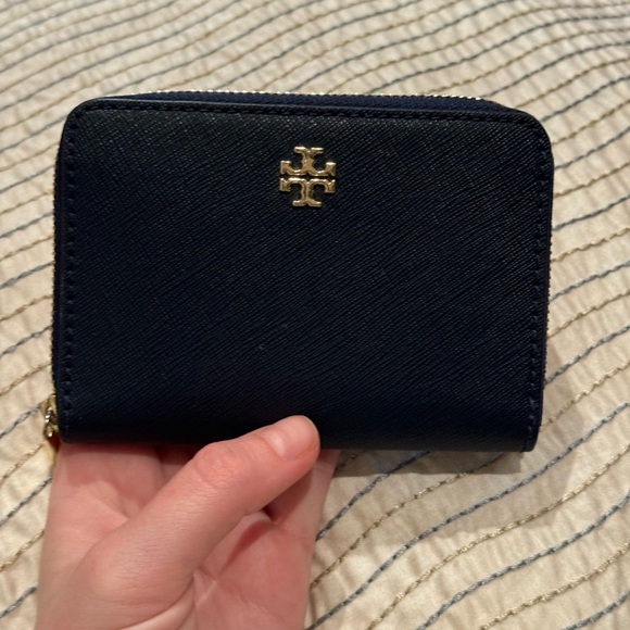 Tory Burch Navy Blue Card Case - Picture 3 of 5
